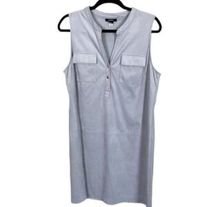 #156 ALFINI suede shift mini dress